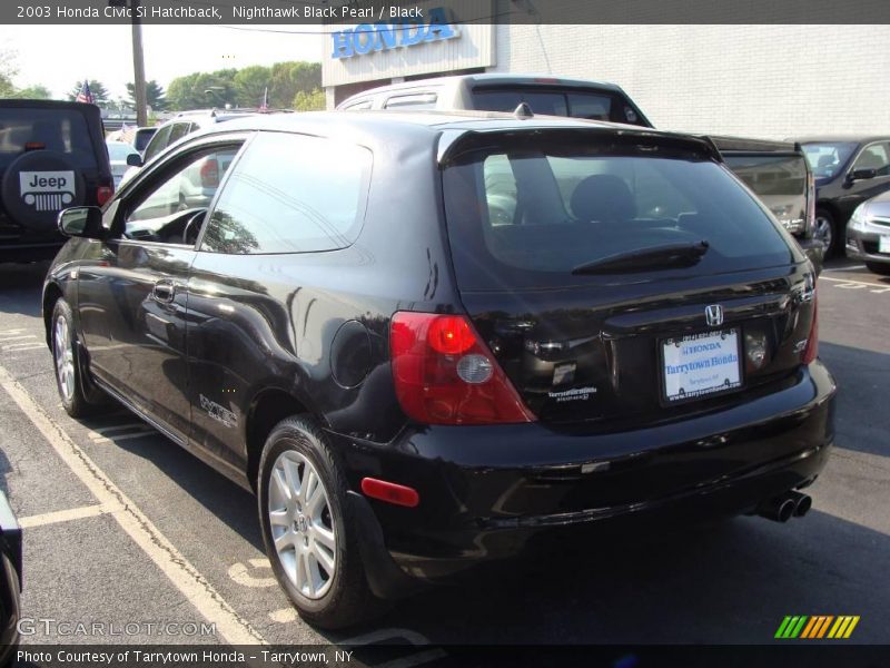 Nighthawk Black Pearl / Black 2003 Honda Civic Si Hatchback