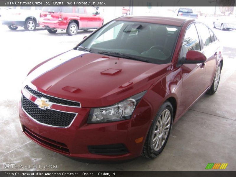 Crystal Red Tintcoat / Jet Black 2014 Chevrolet Cruze Eco