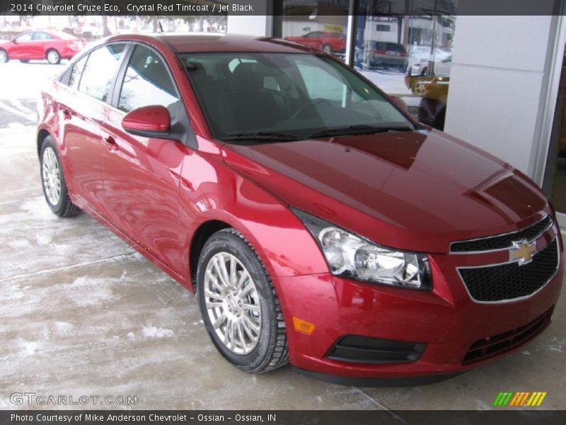 Crystal Red Tintcoat / Jet Black 2014 Chevrolet Cruze Eco