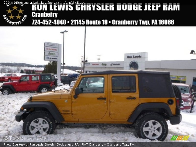 Amp'd / Black 2014 Jeep Wrangler Unlimited Sport 4x4