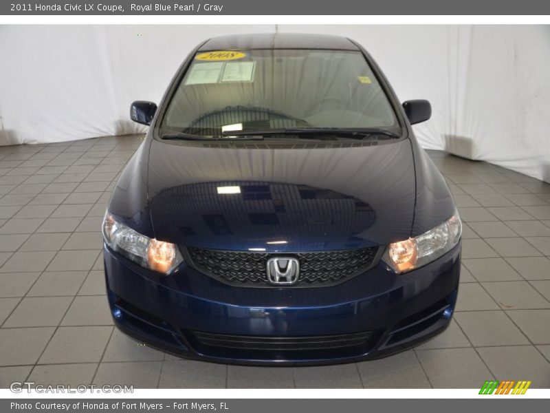 Royal Blue Pearl / Gray 2011 Honda Civic LX Coupe