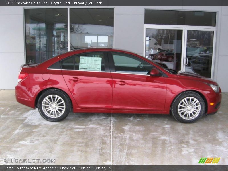 Crystal Red Tintcoat / Jet Black 2014 Chevrolet Cruze Eco