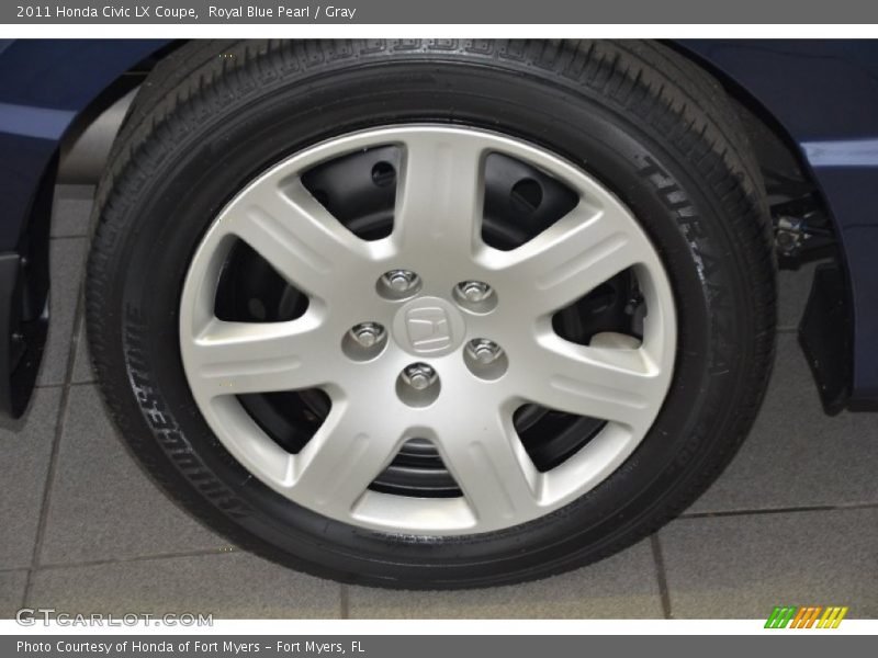 Royal Blue Pearl / Gray 2011 Honda Civic LX Coupe