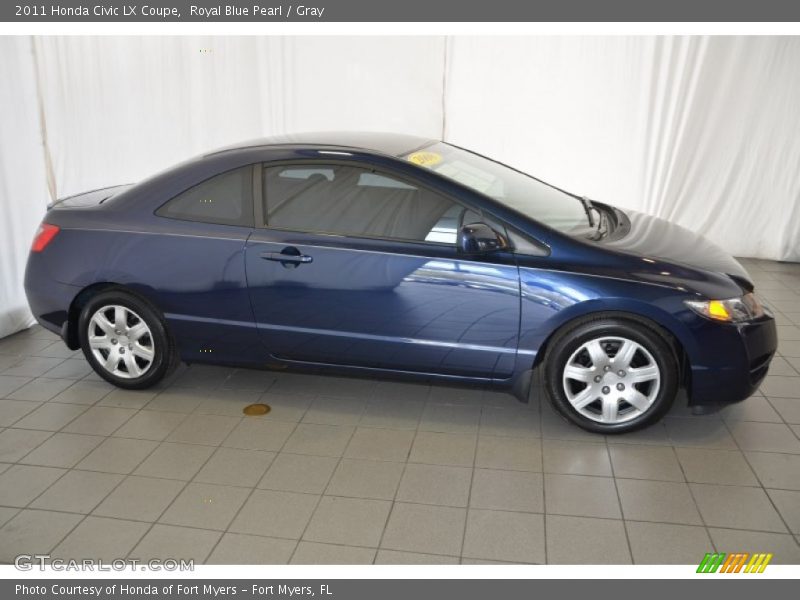 Royal Blue Pearl / Gray 2011 Honda Civic LX Coupe
