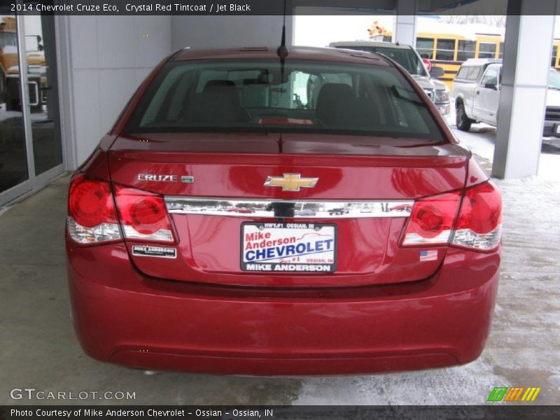 Crystal Red Tintcoat / Jet Black 2014 Chevrolet Cruze Eco