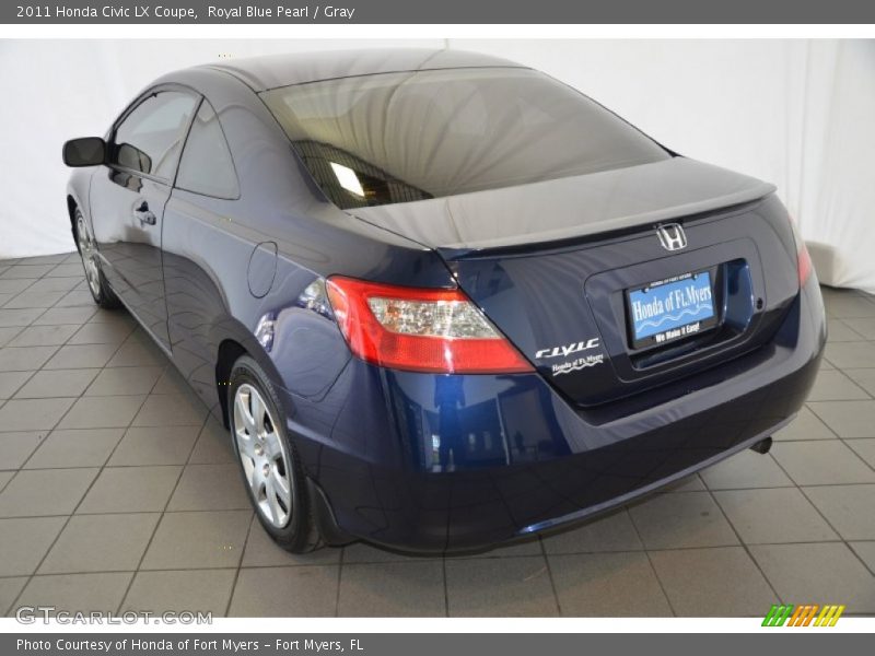 Royal Blue Pearl / Gray 2011 Honda Civic LX Coupe