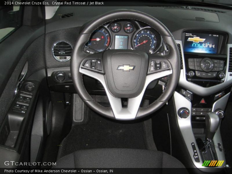 Crystal Red Tintcoat / Jet Black 2014 Chevrolet Cruze Eco