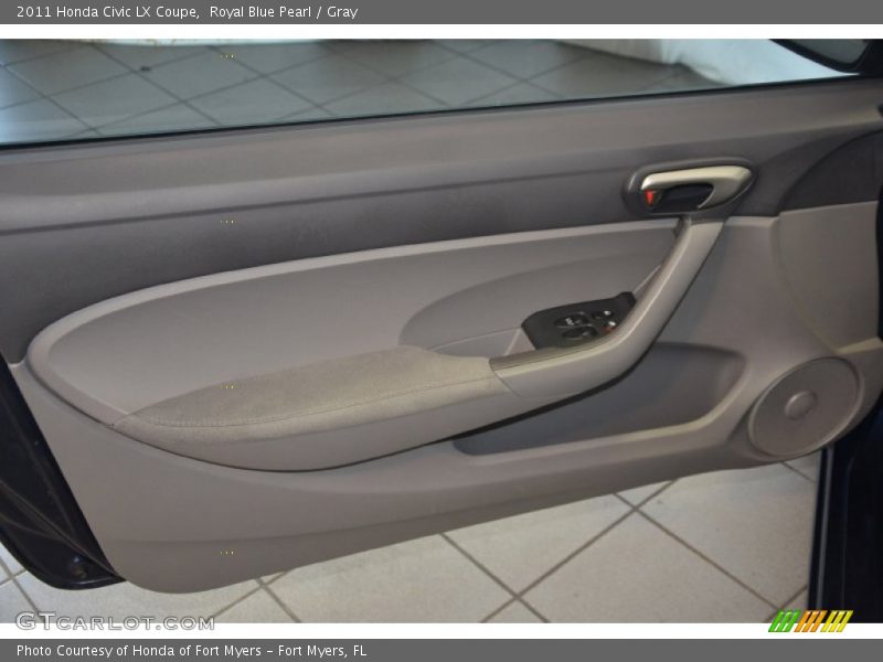 Royal Blue Pearl / Gray 2011 Honda Civic LX Coupe