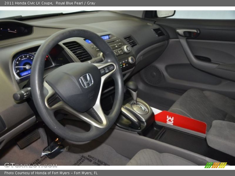 Royal Blue Pearl / Gray 2011 Honda Civic LX Coupe