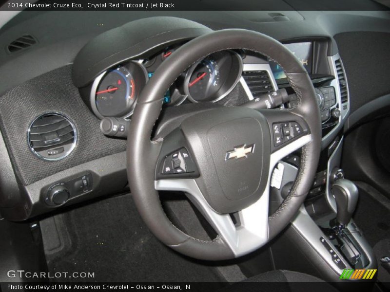 Crystal Red Tintcoat / Jet Black 2014 Chevrolet Cruze Eco