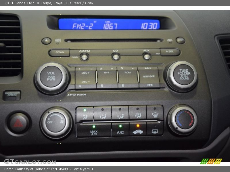 Royal Blue Pearl / Gray 2011 Honda Civic LX Coupe
