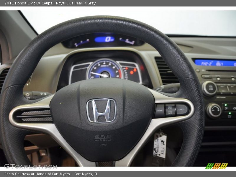 Royal Blue Pearl / Gray 2011 Honda Civic LX Coupe