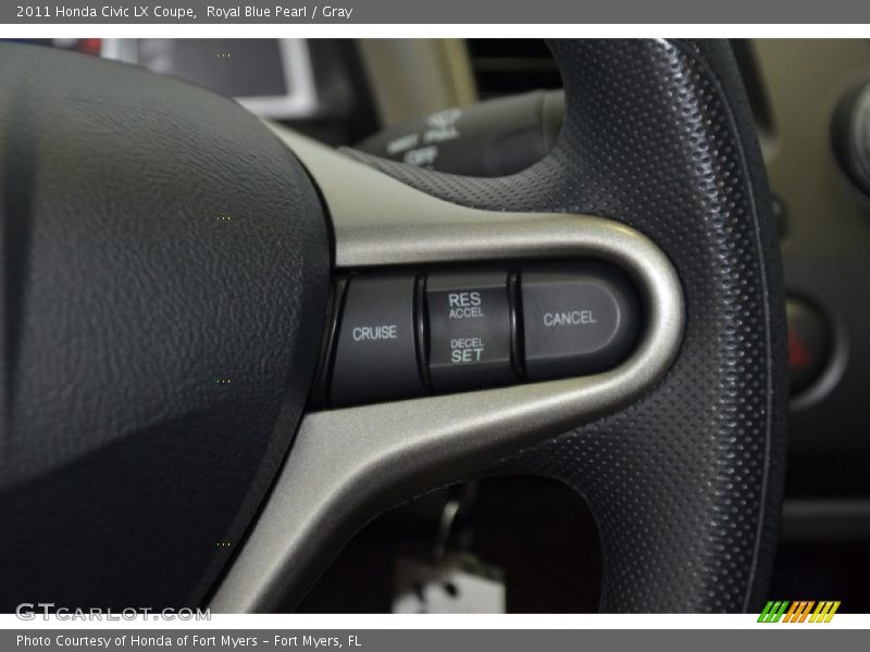 Royal Blue Pearl / Gray 2011 Honda Civic LX Coupe