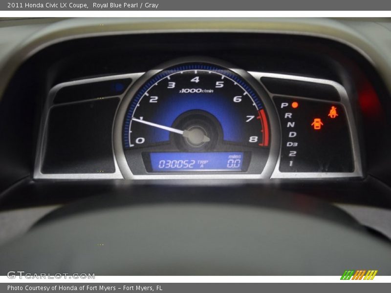 Royal Blue Pearl / Gray 2011 Honda Civic LX Coupe