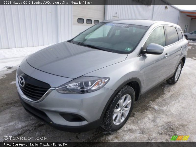 Liquid Silver Metallic / Black 2013 Mazda CX-9 Touring AWD