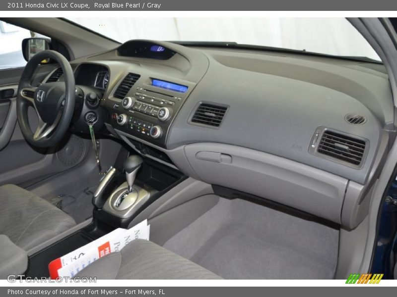 Royal Blue Pearl / Gray 2011 Honda Civic LX Coupe