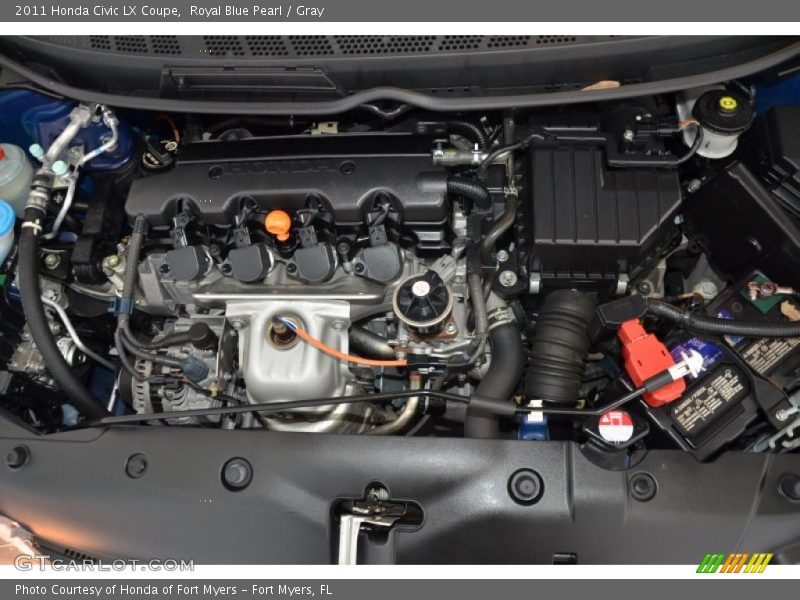 Royal Blue Pearl / Gray 2011 Honda Civic LX Coupe