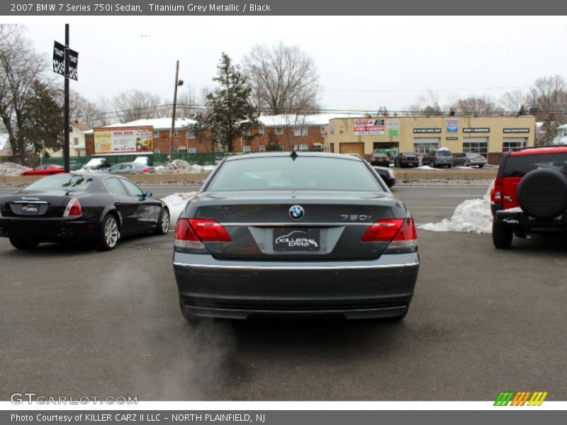 Titanium Grey Metallic / Black 2007 BMW 7 Series 750i Sedan