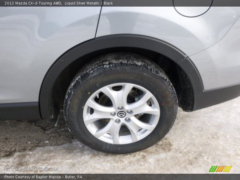 Liquid Silver Metallic / Black 2013 Mazda CX-9 Touring AWD