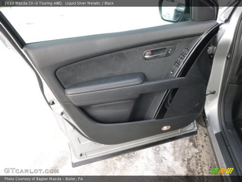 Liquid Silver Metallic / Black 2013 Mazda CX-9 Touring AWD