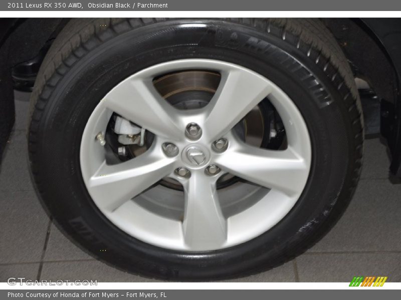 Obsidian Black / Parchment 2011 Lexus RX 350 AWD