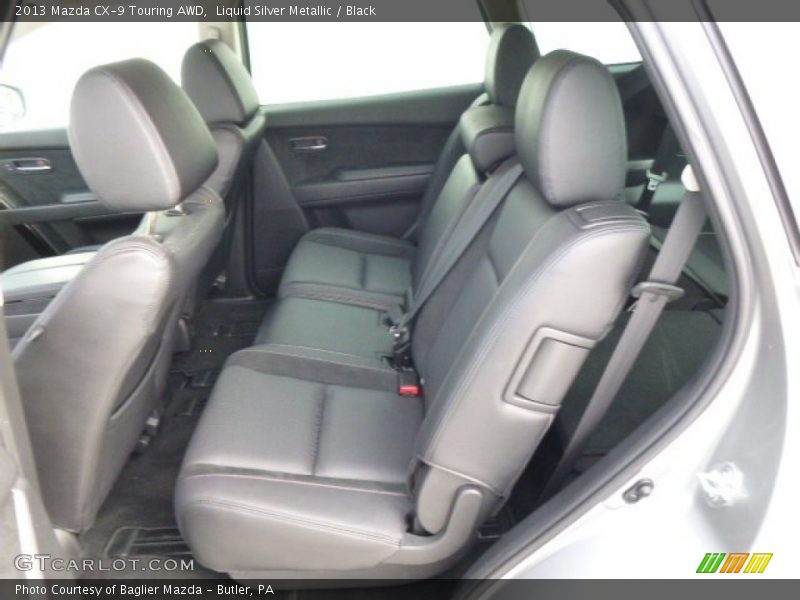 Liquid Silver Metallic / Black 2013 Mazda CX-9 Touring AWD