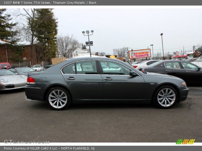 Titanium Grey Metallic / Black 2007 BMW 7 Series 750i Sedan