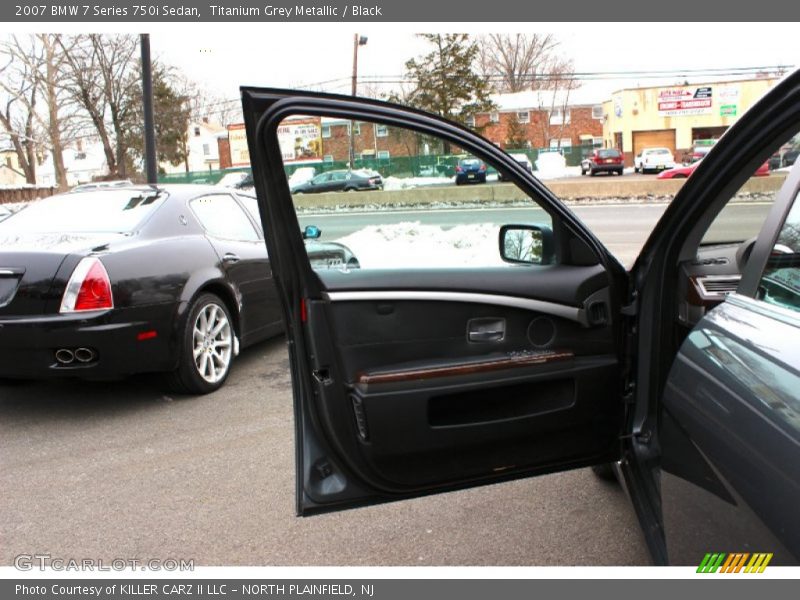 Titanium Grey Metallic / Black 2007 BMW 7 Series 750i Sedan