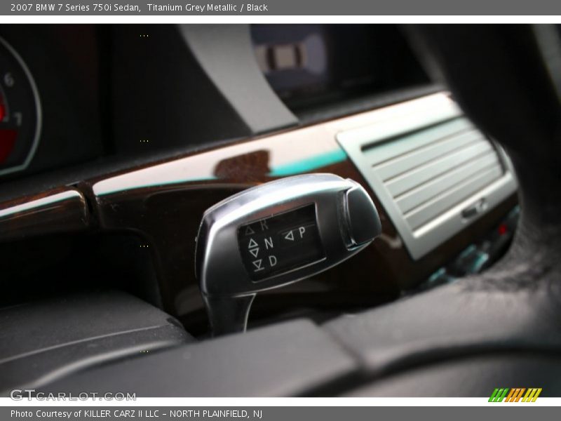 Titanium Grey Metallic / Black 2007 BMW 7 Series 750i Sedan