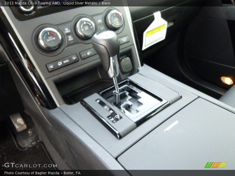 Liquid Silver Metallic / Black 2013 Mazda CX-9 Touring AWD