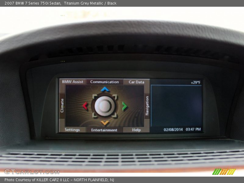 Titanium Grey Metallic / Black 2007 BMW 7 Series 750i Sedan