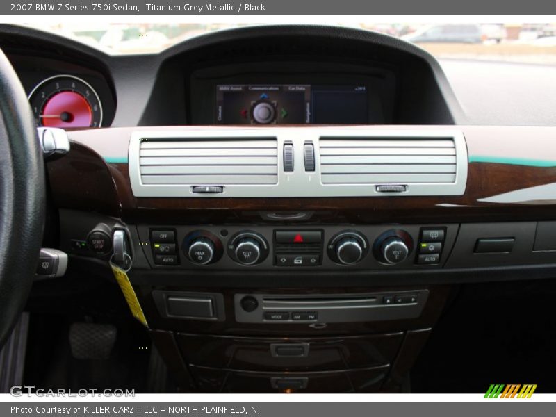 Titanium Grey Metallic / Black 2007 BMW 7 Series 750i Sedan