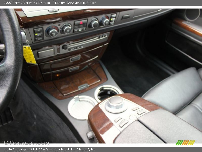 Titanium Grey Metallic / Black 2007 BMW 7 Series 750i Sedan