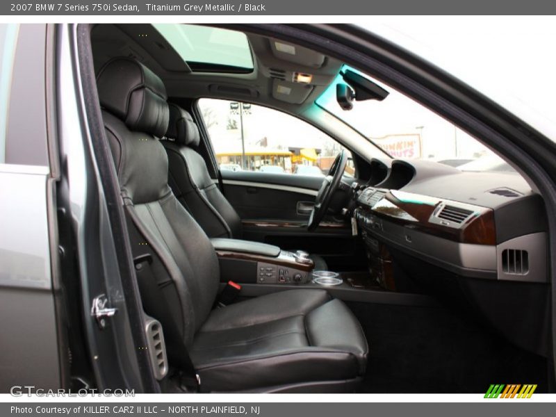 Titanium Grey Metallic / Black 2007 BMW 7 Series 750i Sedan