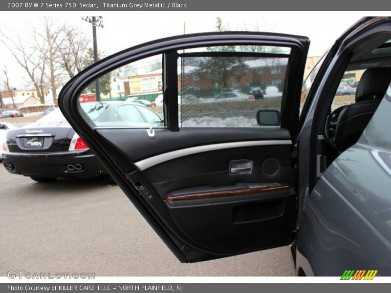 Titanium Grey Metallic / Black 2007 BMW 7 Series 750i Sedan