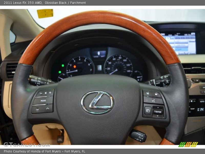 Obsidian Black / Parchment 2011 Lexus RX 350 AWD