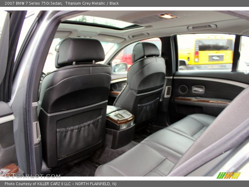 Titanium Grey Metallic / Black 2007 BMW 7 Series 750i Sedan