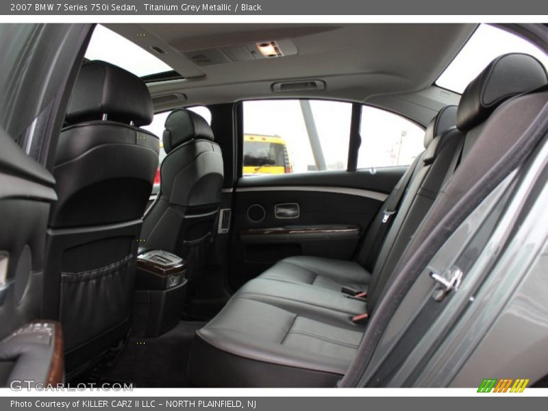 Titanium Grey Metallic / Black 2007 BMW 7 Series 750i Sedan