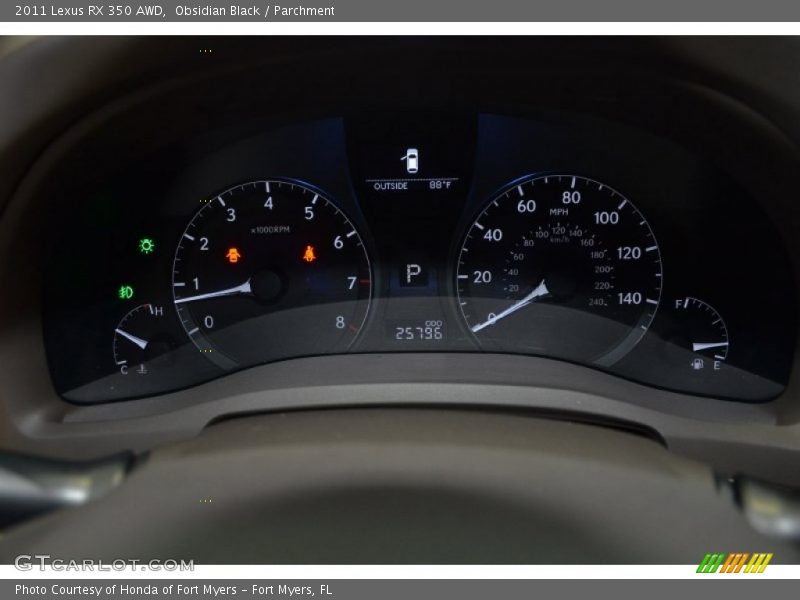 Obsidian Black / Parchment 2011 Lexus RX 350 AWD