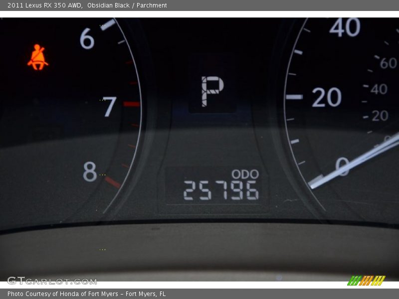 Obsidian Black / Parchment 2011 Lexus RX 350 AWD