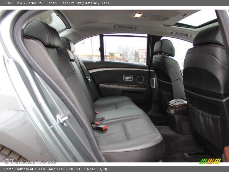 Titanium Grey Metallic / Black 2007 BMW 7 Series 750i Sedan