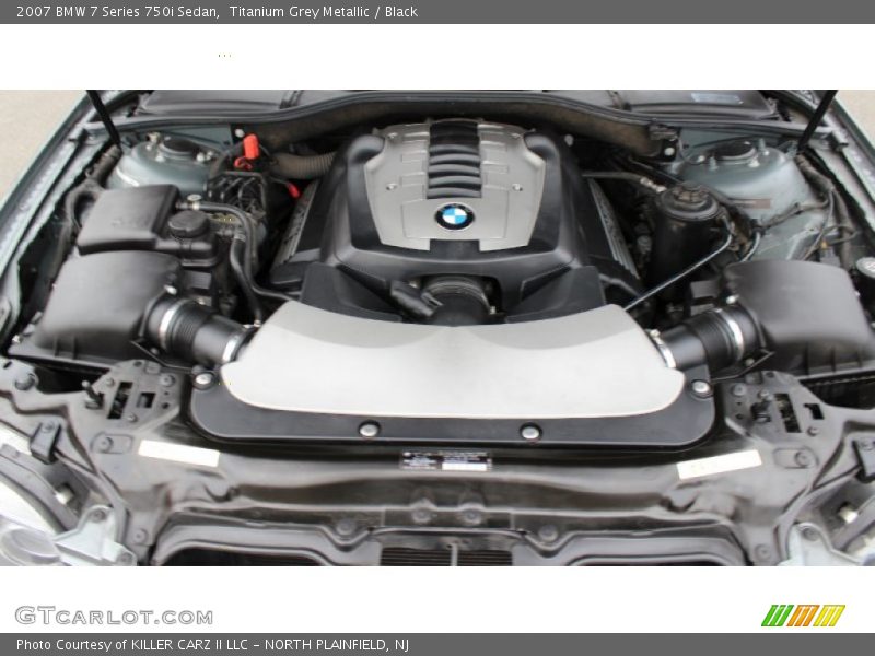 Titanium Grey Metallic / Black 2007 BMW 7 Series 750i Sedan