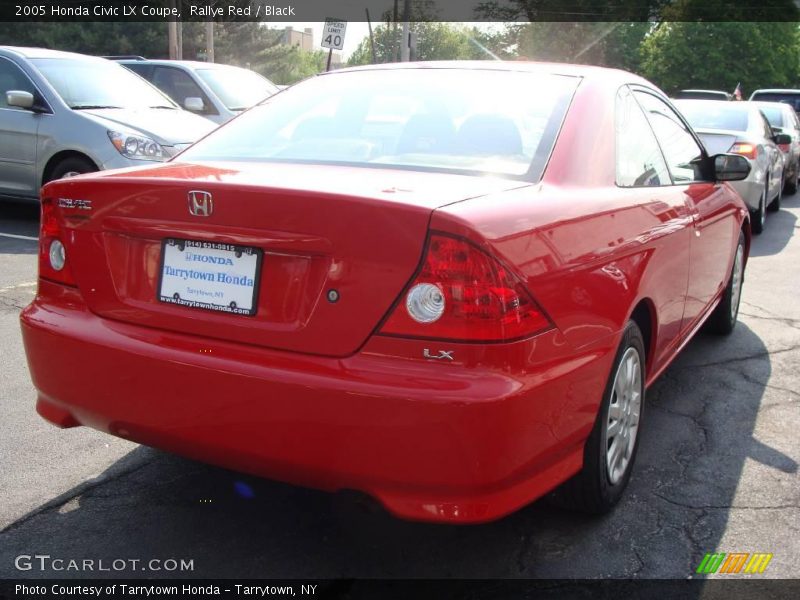 Rallye Red / Black 2005 Honda Civic LX Coupe