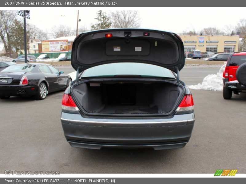 Titanium Grey Metallic / Black 2007 BMW 7 Series 750i Sedan