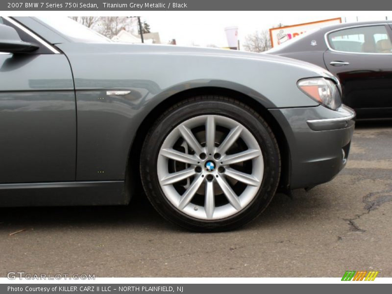 Titanium Grey Metallic / Black 2007 BMW 7 Series 750i Sedan