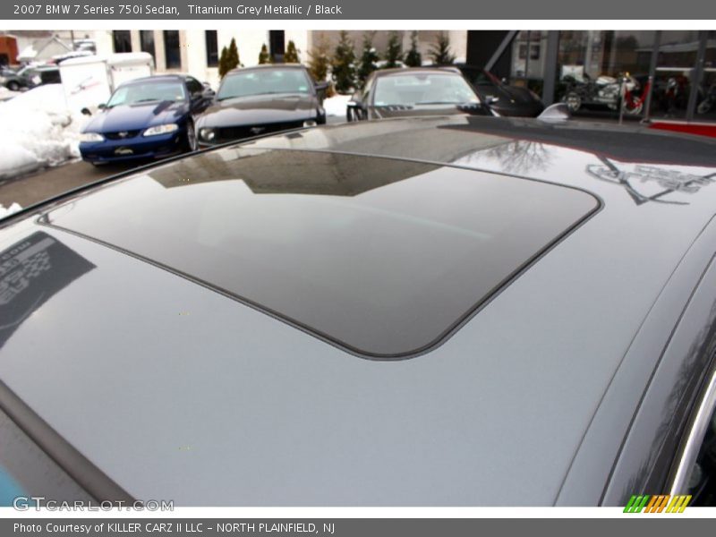 Titanium Grey Metallic / Black 2007 BMW 7 Series 750i Sedan