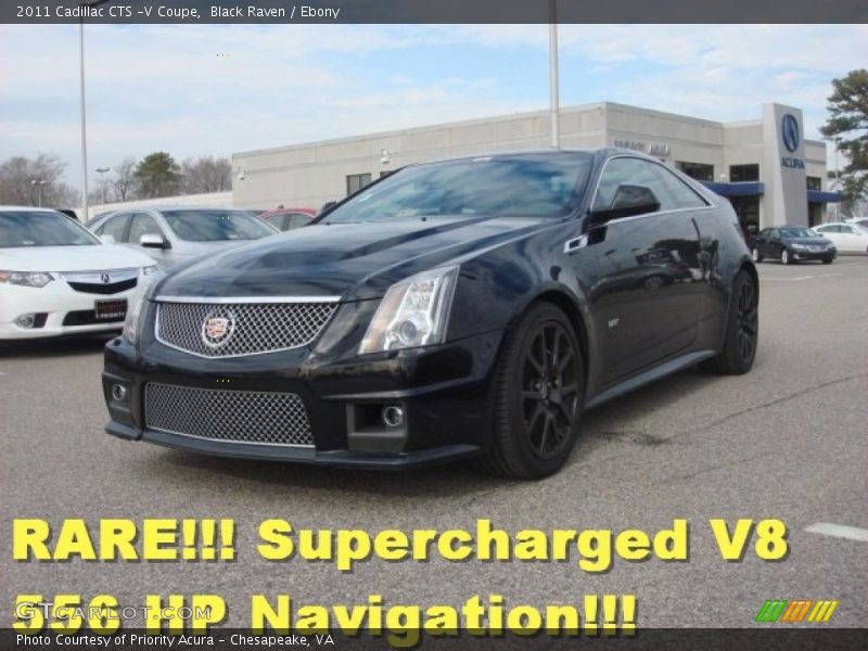 Black Raven / Ebony 2011 Cadillac CTS -V Coupe