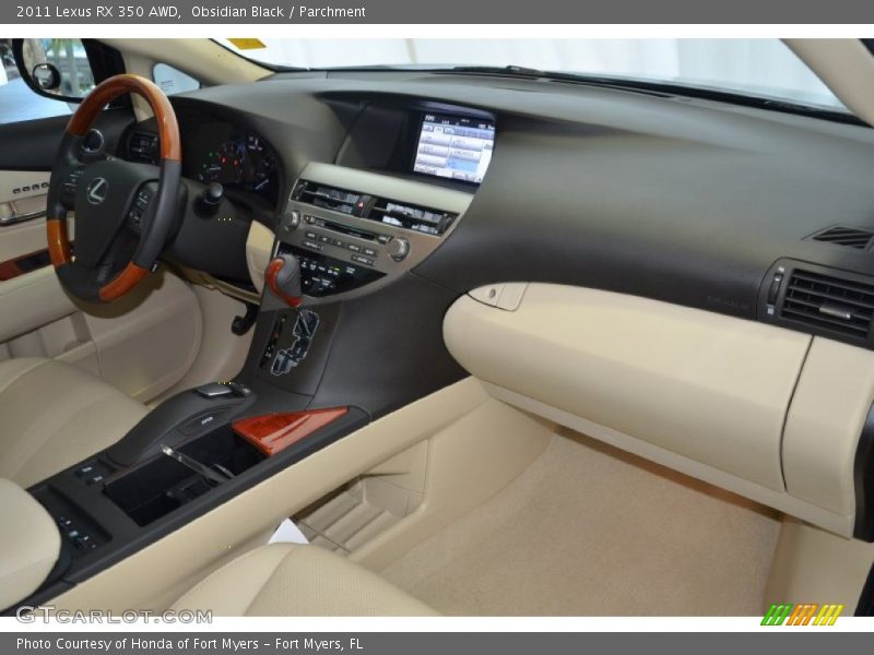 Obsidian Black / Parchment 2011 Lexus RX 350 AWD