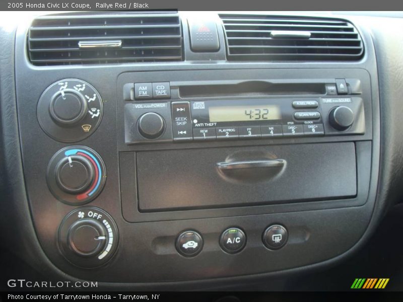 Rallye Red / Black 2005 Honda Civic LX Coupe