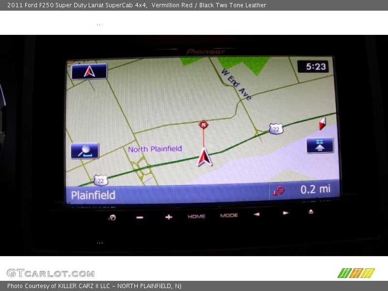 Vermillion Red / Black Two Tone Leather 2011 Ford F250 Super Duty Lariat SuperCab 4x4